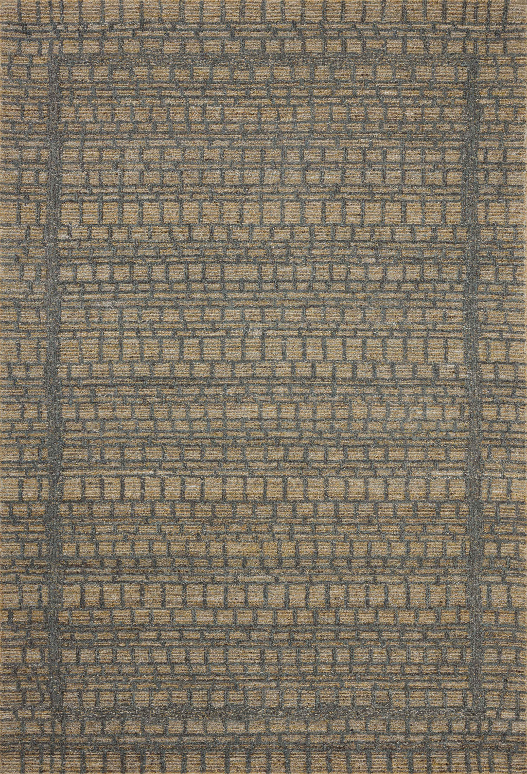 Loloi Elias Wheat / Charcoal 2'-3" x 3'-9" Accent Rug Beige Accent Hand-Tufted Wool