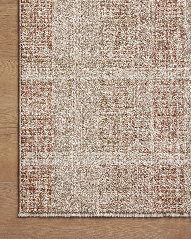Angela Rose x Loloi Ember Clay / Sand 2'-3" x 3'-10" Accent Rug Yellow Accent Power-Loomed Polyester