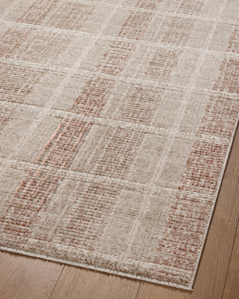 Angela Rose x Loloi Ember Clay / Sand 2'-3" x 3'-10" Accent Rug Yellow Accent Power-Loomed Polyester