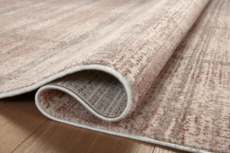 Angela Rose x Loloi Ember Clay / Mist 2'-3" x 3'-10" Accent Rug Yellow Accent Power-Loomed Polyester