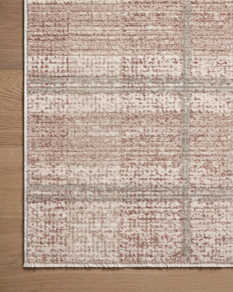 Angela Rose x Loloi Ember Clay / Mist 2'-3" x 3'-10" Accent Rug Yellow Accent Power-Loomed Polyester