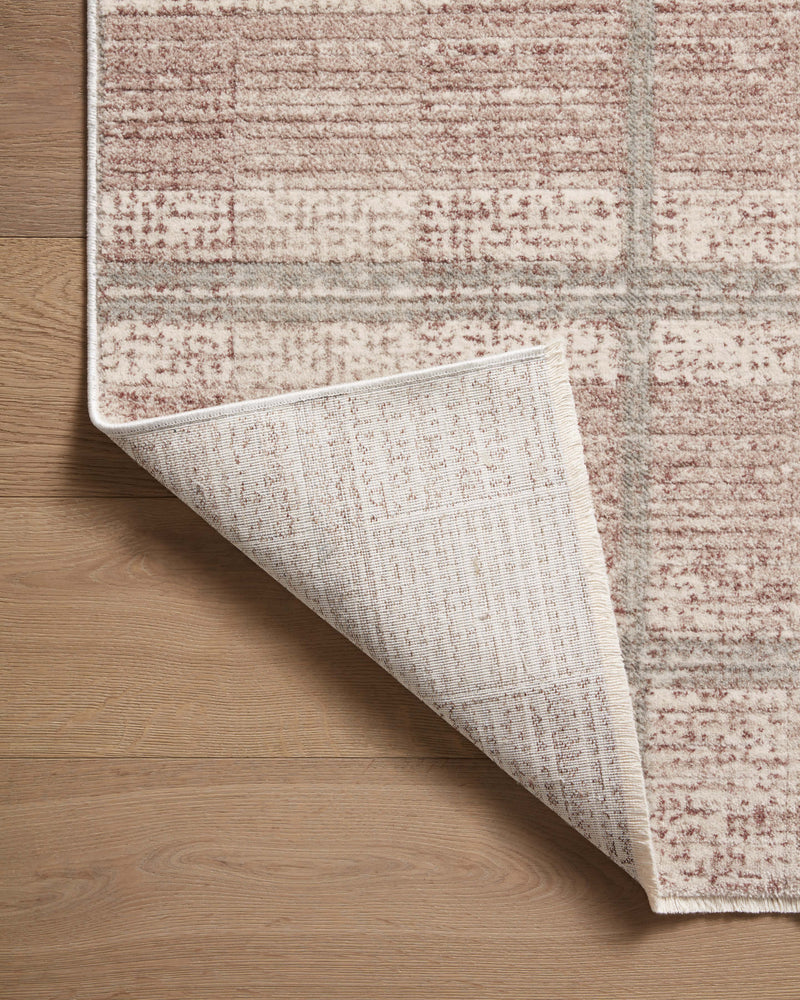 Angela Rose x Loloi Ember Clay / Mist 2'-3" x 3'-10" Accent Rug Yellow Accent Power-Loomed Polyester