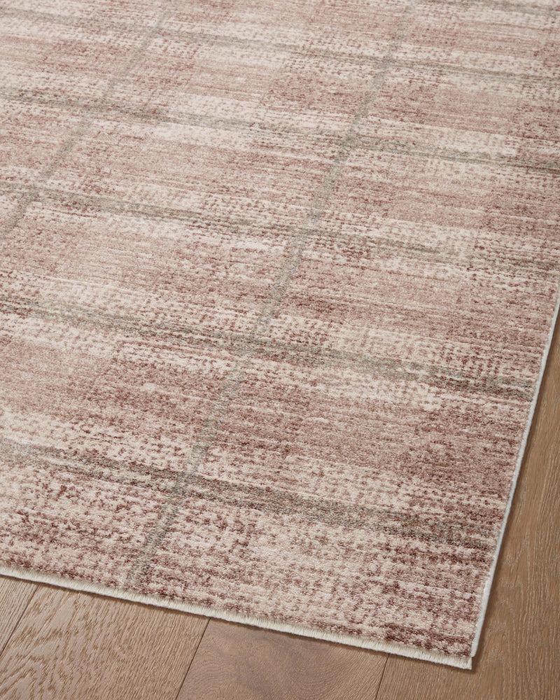 Angela Rose x Loloi Ember Clay / Mist 2'-3" x 3'-10" Accent Rug Yellow Accent Power-Loomed Polyester
