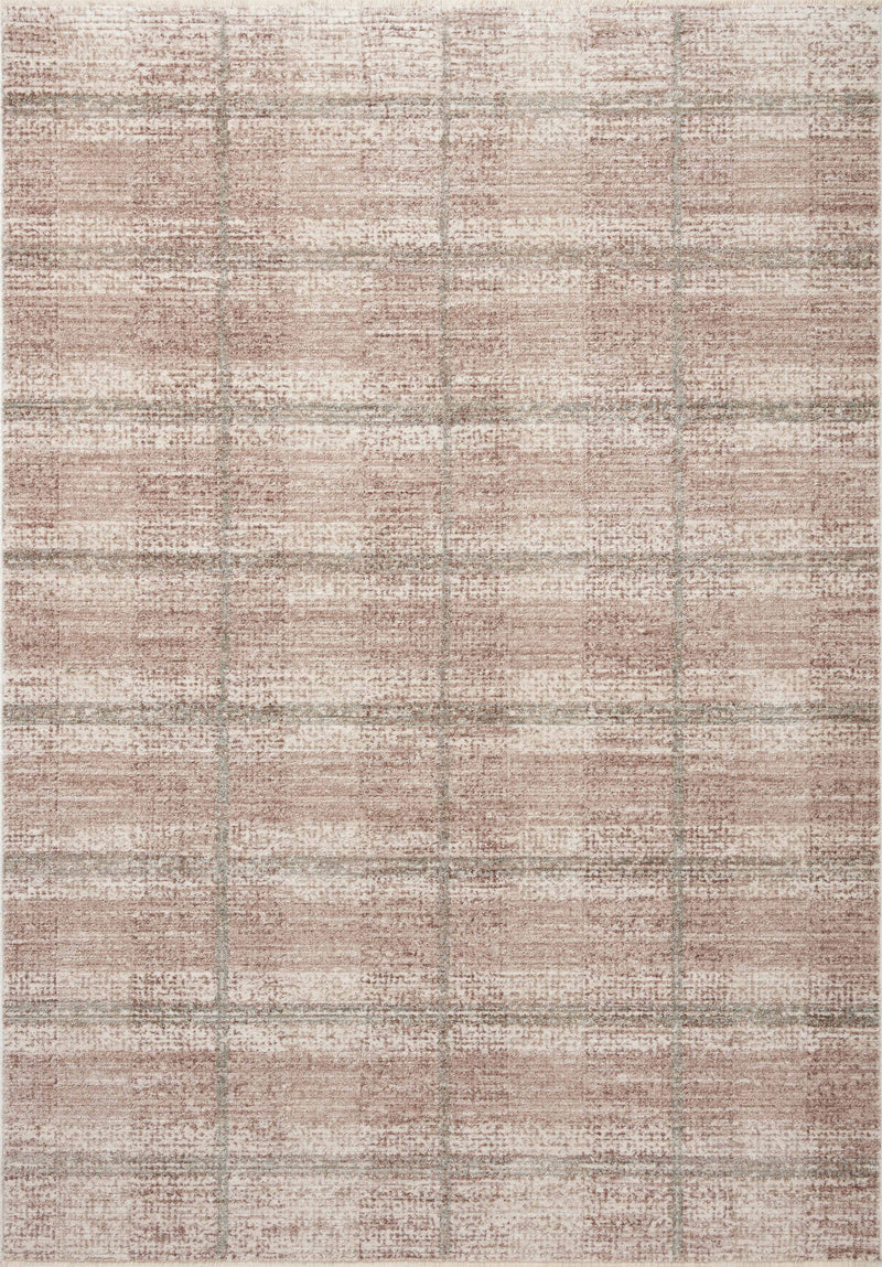 Angela Rose x Loloi Ember Clay / Mist 2'-3" x 3'-10" Accent Rug Yellow Accent Power-Loomed Polyester