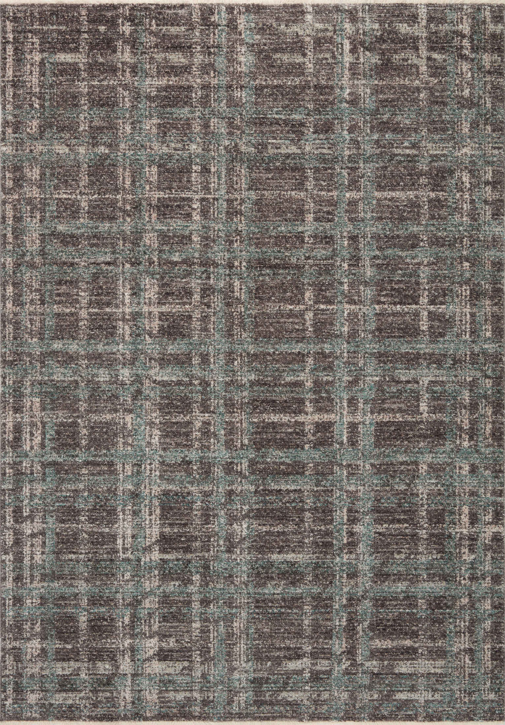 Angela Rose x Loloi Ember Espresso / Multi 2'-3" x 3'-10" Accent Rug Brown Accent Power-Loomed Polyester