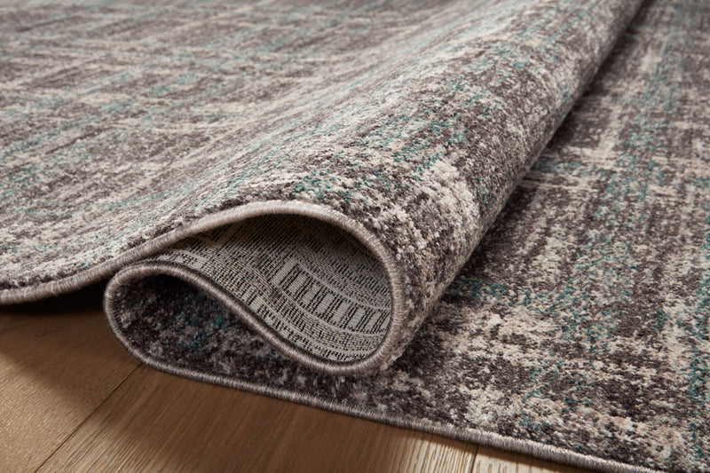 Angela Rose x Loloi Ember Espresso / Multi 2'-3" x 3'-10" Accent Rug Brown Accent Power-Loomed Polyester