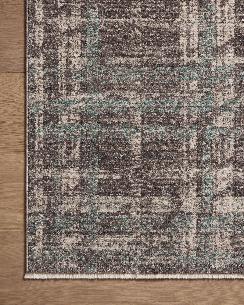 Angela Rose x Loloi Ember Espresso / Multi 2'-3" x 3'-10" Accent Rug Brown Accent Power-Loomed Polyester