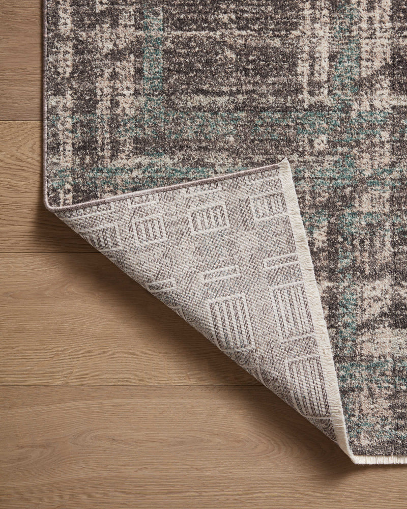 Angela Rose x Loloi Ember Espresso / Multi 2'-3" x 3'-10" Accent Rug Brown Accent Power-Loomed Polyester