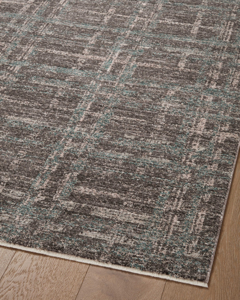 Angela Rose x Loloi Ember Espresso / Multi 2'-3" x 3'-10" Accent Rug Brown Accent Power-Loomed Polyester