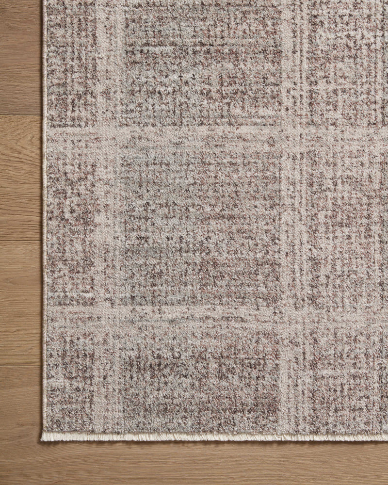 Angela Rose x Loloi Ember Fog / Dove 2'-3" x 3'-10" Accent Rug Beige Accent Power-Loomed Polyester