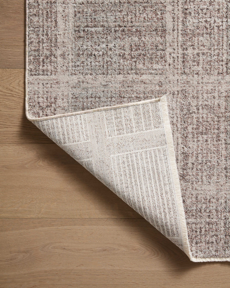 Angela Rose x Loloi Ember Fog / Dove 2'-3" x 3'-10" Accent Rug Beige Accent Power-Loomed Polyester