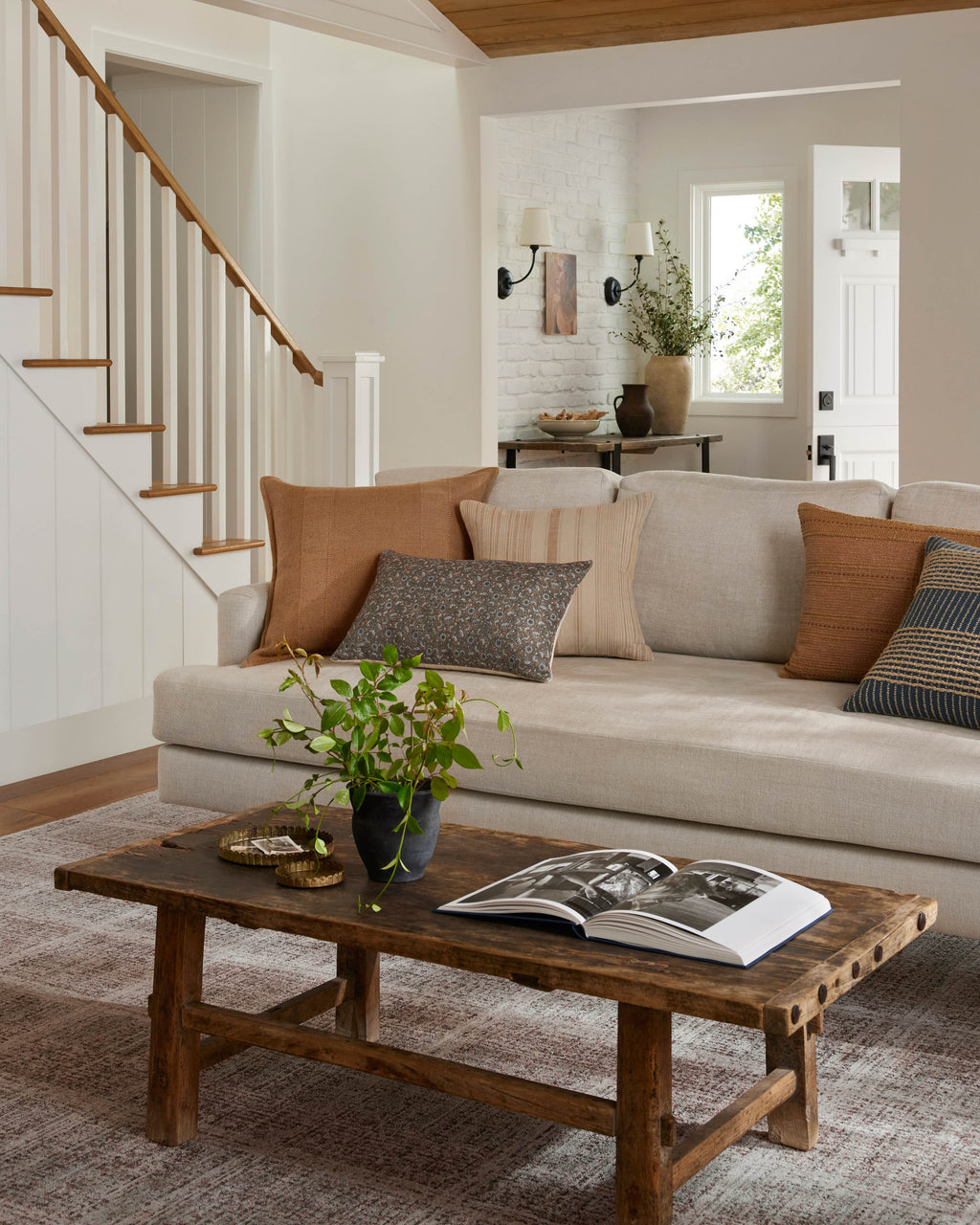 Angela Rose x Loloi Ember Fog / Dove 2'-3" x 3'-10" Accent Rug Beige Accent Power-Loomed Polyester