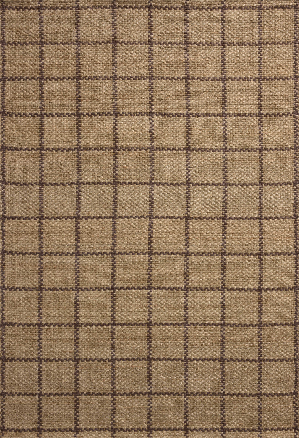 Chris Loves Julia x Loloi Fletcher Natural / Brown 2'-3" x 3'-9" Runner Rug Beige Accent Hand-Woven Jute