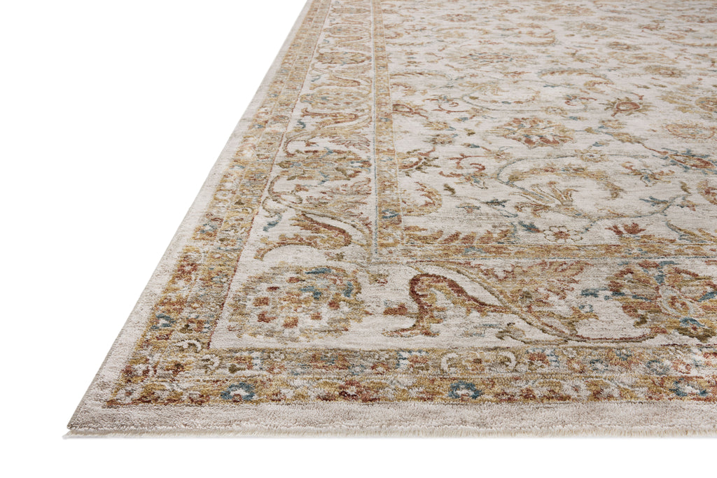 Loloi Gaia Natural / Sunset 2'-0" x 3'-0" Accent Rug Beige Accent Power-Loomed Polyester