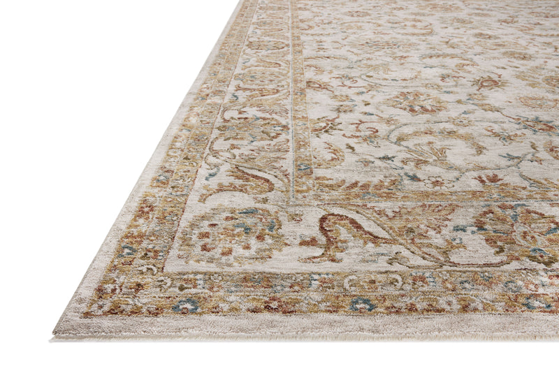Loloi Gaia Natural / Sunset 2'-0" x 3'-0" Accent Rug Beige Accent Power-Loomed Polyester
