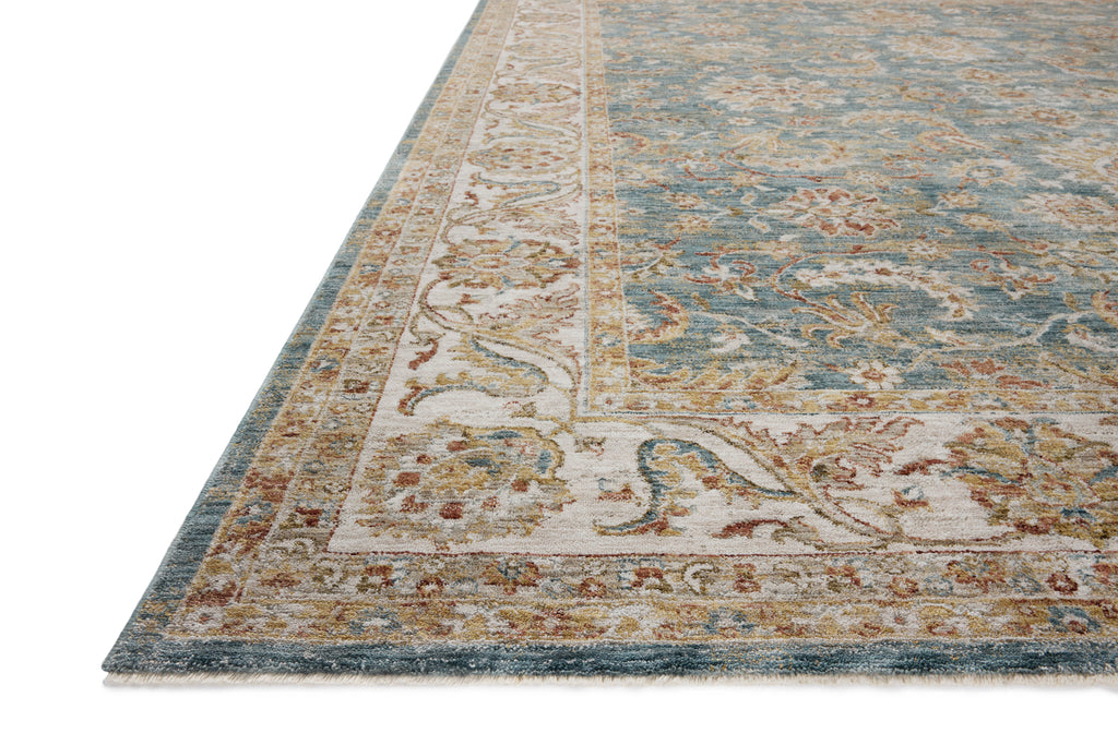 Loloi Gaia Ocean / Multi 2'-0" x 3'-0" Accent Rug Blue Accent Power-Loomed Polyester