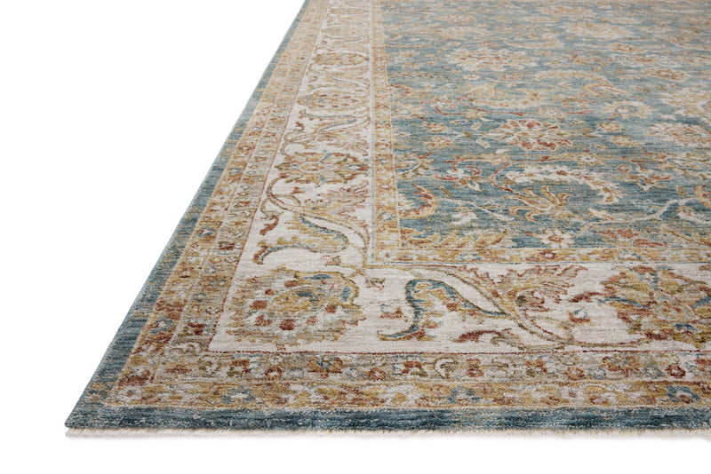 Loloi Gaia Ocean / Multi 2'-0" x 3'-0" Accent Rug Blue Accent Power-Loomed Polyester