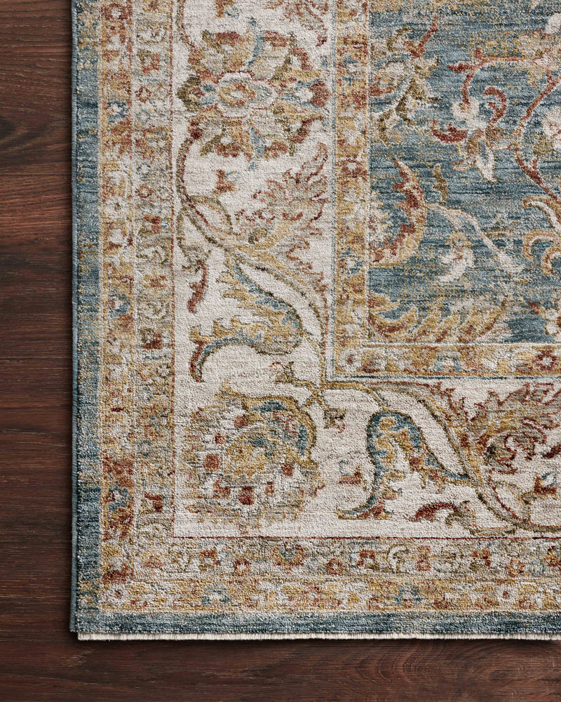 Loloi Gaia Ocean / Multi 2'-0" x 3'-0" Accent Rug Blue Accent Power-Loomed Polyester