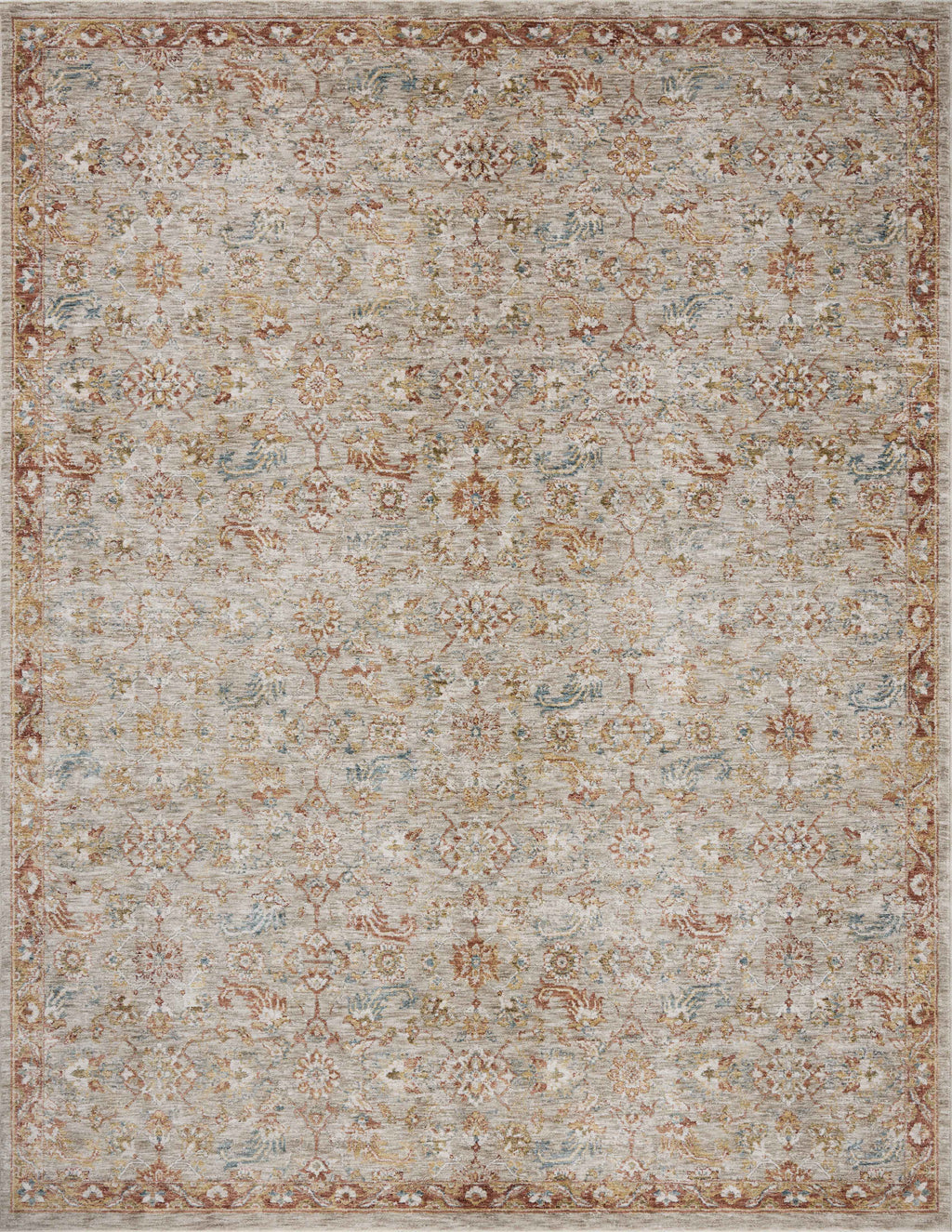 Loloi Gaia Natural / Multi 2'-0" x 3'-0" Accent Rug Beige Accent Power-Loomed Polyester