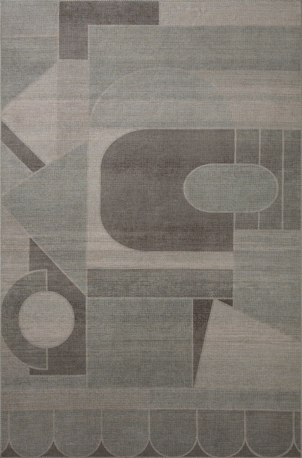 Good Morning Collection Rug  in  Slate Gray sample Power-Loomed Polyester