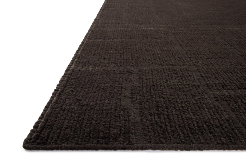Jeremiah Brent x Loloi Greenwich Brown 18" x 18" Sample Rug Brown sample Hand-Loomed Wool/Cotton