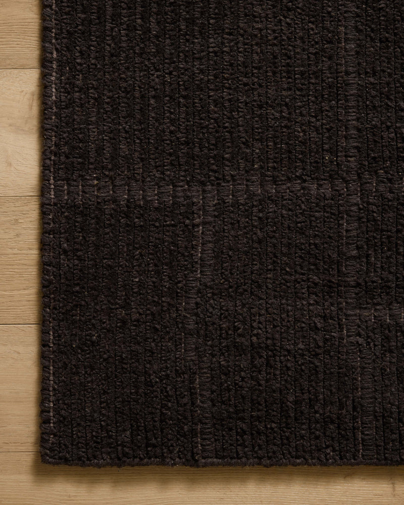 Jeremiah Brent x Loloi Greenwich Brown 18" x 18" Sample Rug Brown sample Hand-Loomed Wool/Cotton