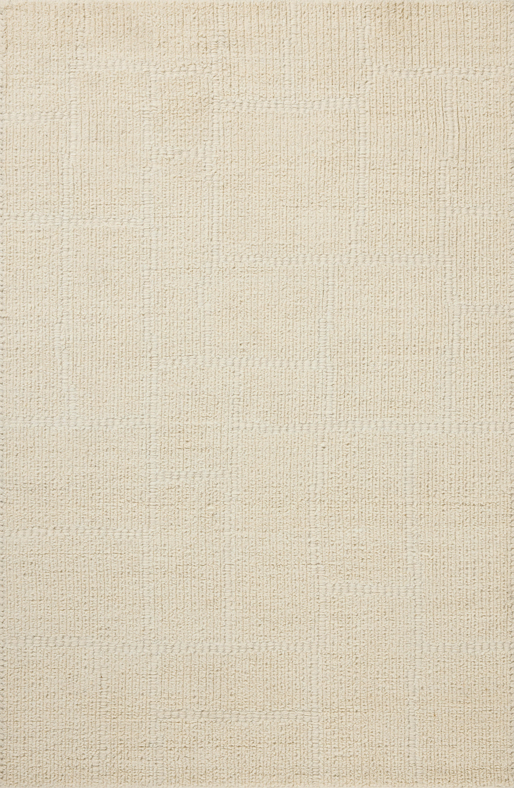 Jeremiah Brent x Loloi Greenwich Ivory 18" x 18" Sample Rug Ivory sample Hand-Loomed Wool/Cotton