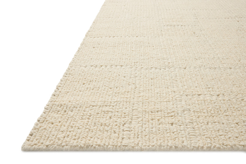 Jeremiah Brent x Loloi Greenwich Ivory 18" x 18" Sample Rug Ivory sample Hand-Loomed Wool/Cotton