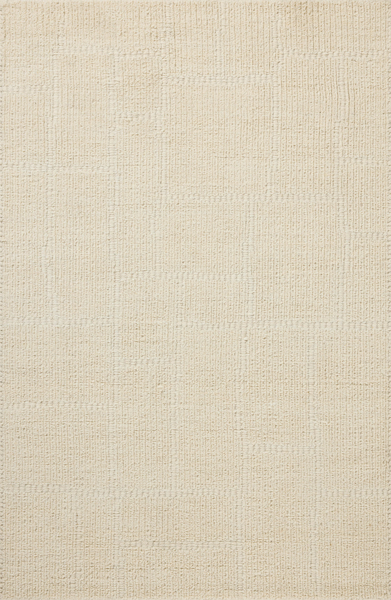 Jeremiah Brent x Loloi Greenwich Ivory 18" x 18" Sample Rug Ivory sample Hand-Loomed Wool/Cotton