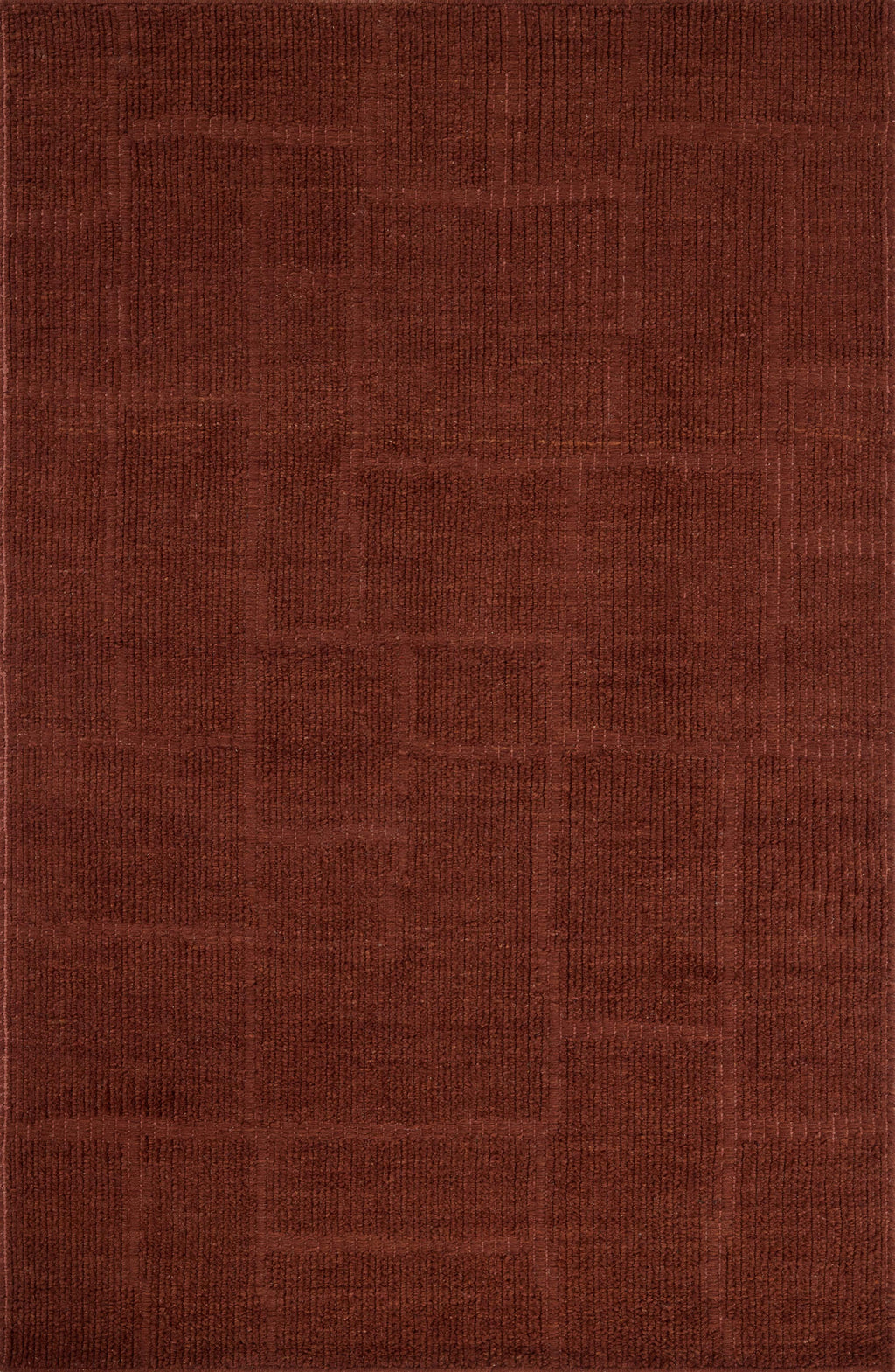 Jeremiah Brent x Loloi Greenwich Merlot 18" x 18" Sample Rug Blue sample Hand-Loomed Wool/Cotton
