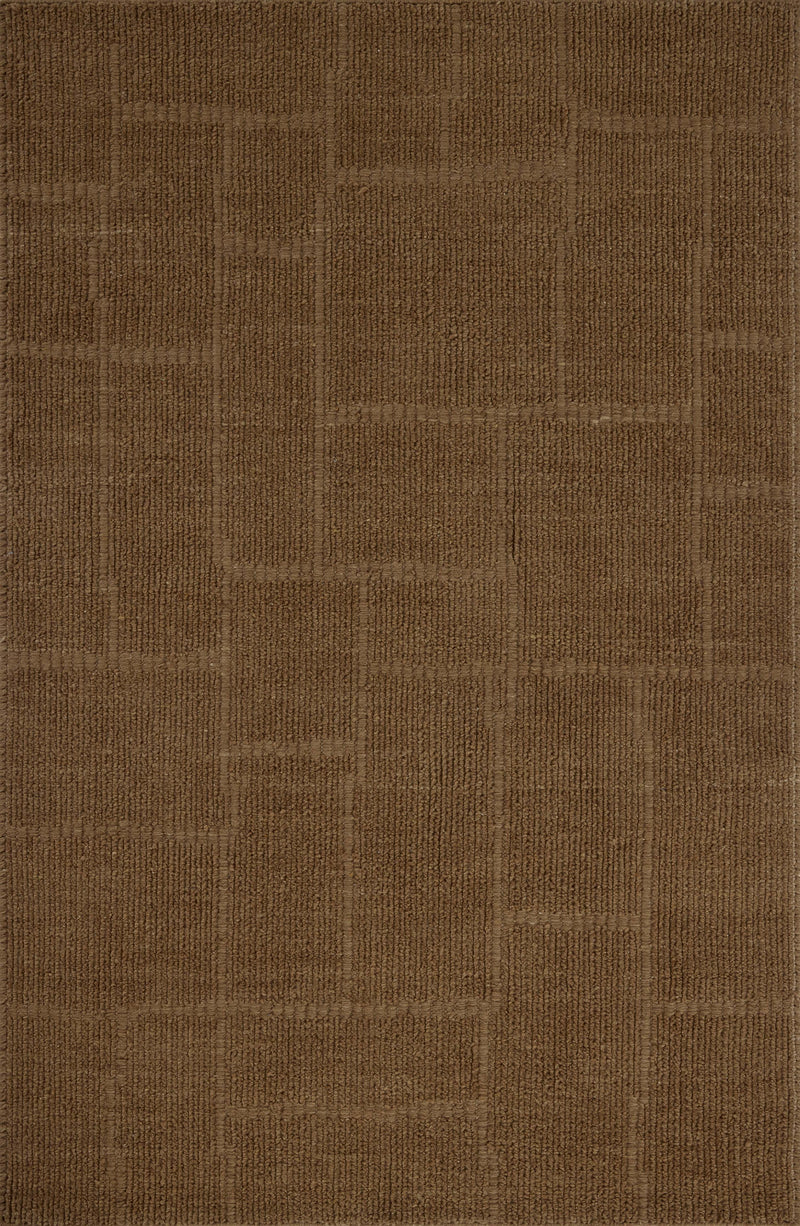 Jeremiah Brent x Loloi Greenwich Rust 18" x 18" Sample Rug Rust sample Hand-Loomed Wool/Cotton