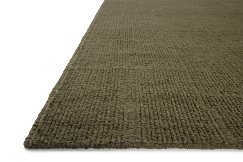 Jeremiah Brent x Loloi Greenwich Sage 18" x 18" Sample Rug Green sample Hand-Loomed Wool/Cotton