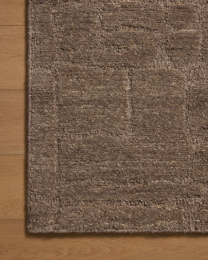 Loloi Hartley Brown / Mocha 18" x 18" Sample Rug Brown sample Hand-Tufted Wool