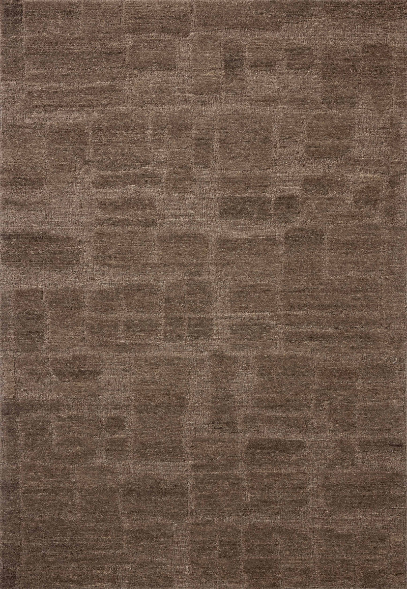Loloi Hartley Brown / Mocha 18" x 18" Sample Rug Brown sample Hand-Tufted Wool