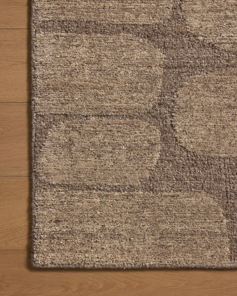 Loloi Hartley Brown / Taupe 18" x 18" Sample Rug Brown sample Hand-Tufted Wool