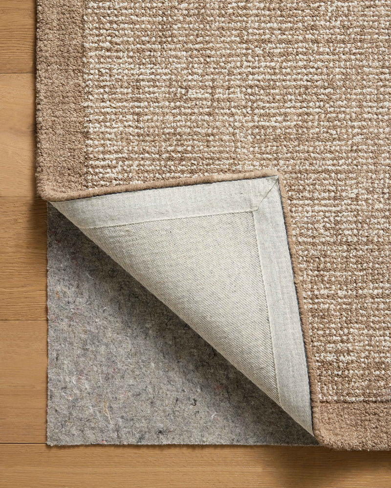 Magnolia Home by Joanna Gaines x Loloi Henley Rug in Ivory / Brown Ivory Accent Hand-Tufted Wool/Polyester