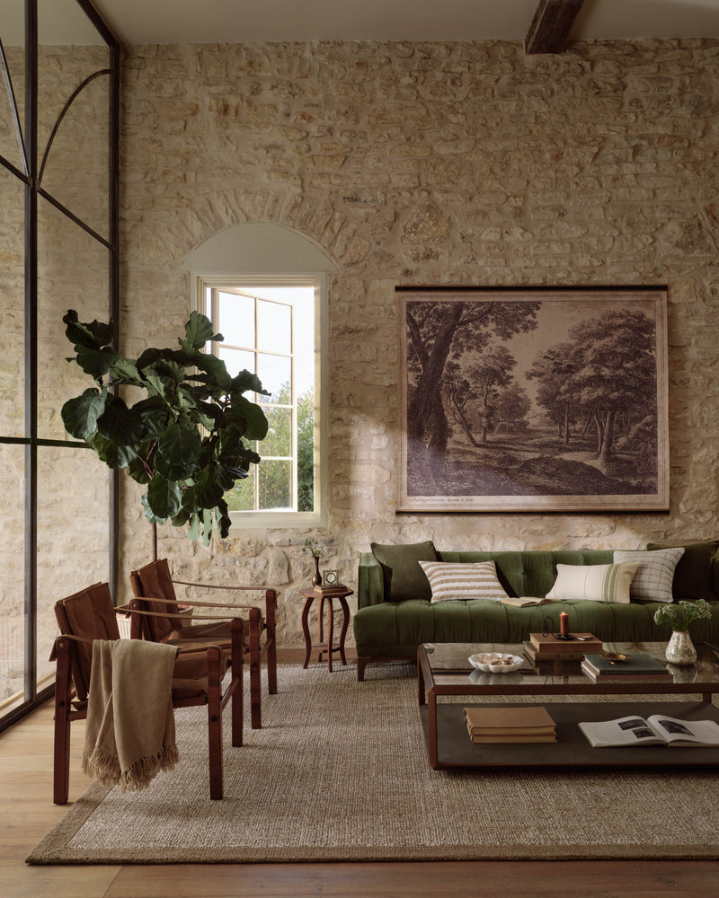 Magnolia Home by Joanna Gaines x Loloi Henley Rug in Ivory / Brown Ivory Accent Hand-Tufted Wool/Polyester