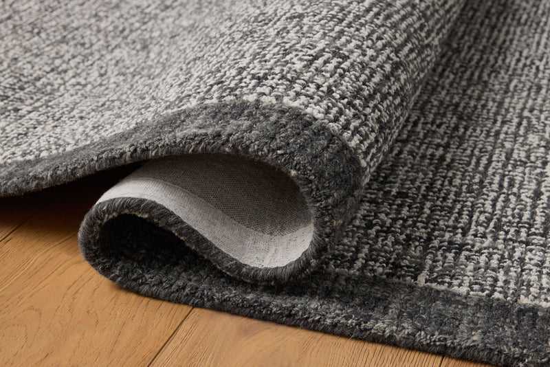 Magnolia Home by Joanna Gaines x Loloi Henley Rug in Ivory / Charcoal Ivory Accent Hand-Tufted Wool/Polyester