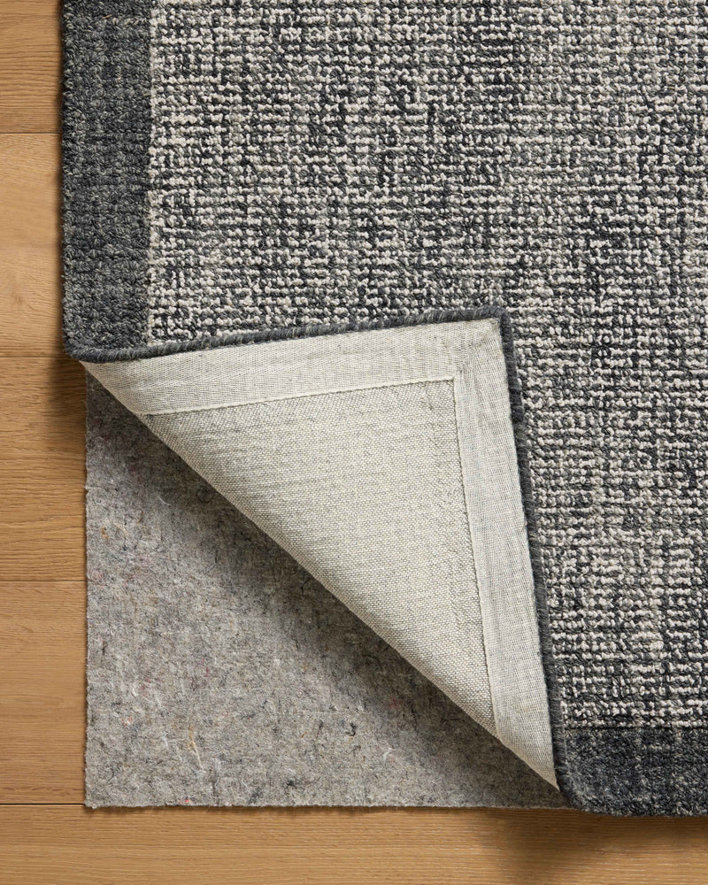 Magnolia Home by Joanna Gaines x Loloi Henley Rug in Ivory / Charcoal Ivory Accent Hand-Tufted Wool/Polyester