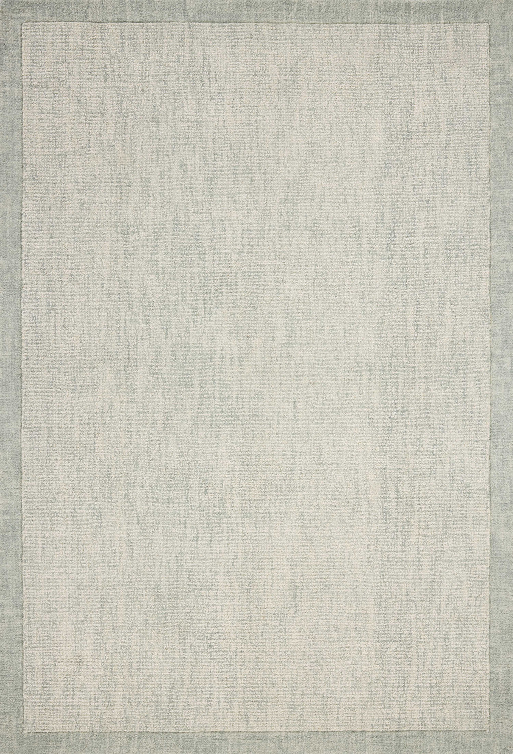 Magnolia Home by Joanna Gaines x Loloi Henley Ivory / Spa 18" x 18" Sample Rug Ivory sample Hand-Tufted Wool/Polyester