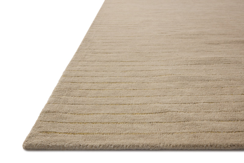 Chris Loves Julia x Loloi Henry Beige / Wheat 2'-3" x 3'-9" Runner Rug Beige Accent Hand-Tufted Wool