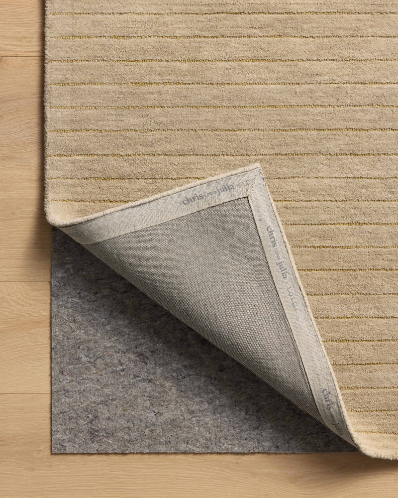Chris Loves Julia x Loloi Henry Beige / Wheat 2'-3" x 3'-9" Runner Rug Beige Accent Hand-Tufted Wool