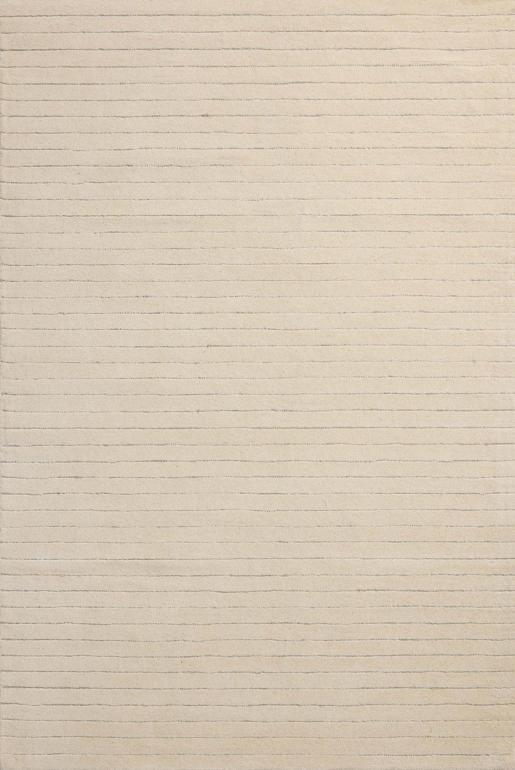 Chris Loves Julia x Loloi Henry Ivory / Dove 2'-3" x 3'-9" Runner Rug Ivory Accent Hand-Tufted Wool