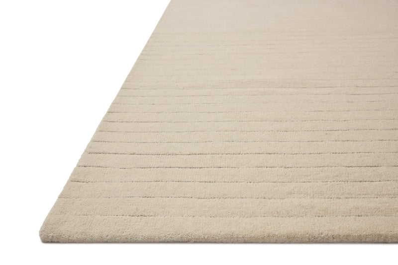 Chris Loves Julia x Loloi Henry Ivory / Dove 2'-3" x 3'-9" Runner Rug Ivory Accent Hand-Tufted Wool