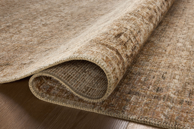 Loloi Heritage Clay / Natural 2'-0" x 3'-0" Accent Rug Yellow Accent Power-Loomed Polypropylene/Polyester/Wool