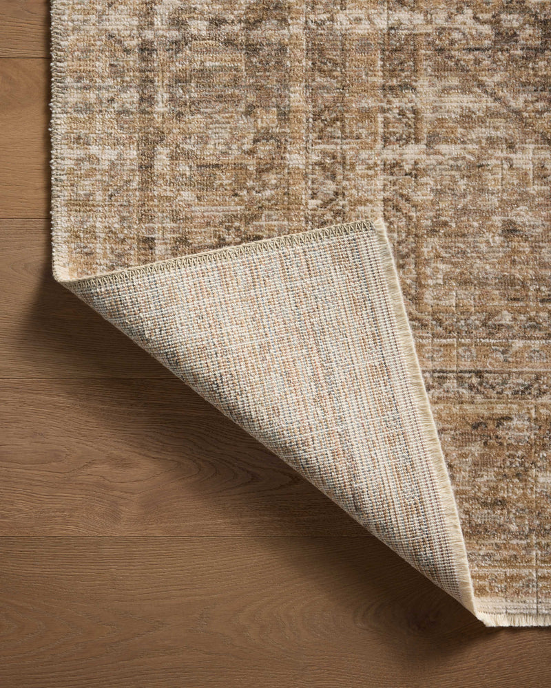Loloi Heritage Clay / Natural 2'-0" x 3'-0" Accent Rug Yellow Accent Power-Loomed Polypropylene/Polyester/Wool