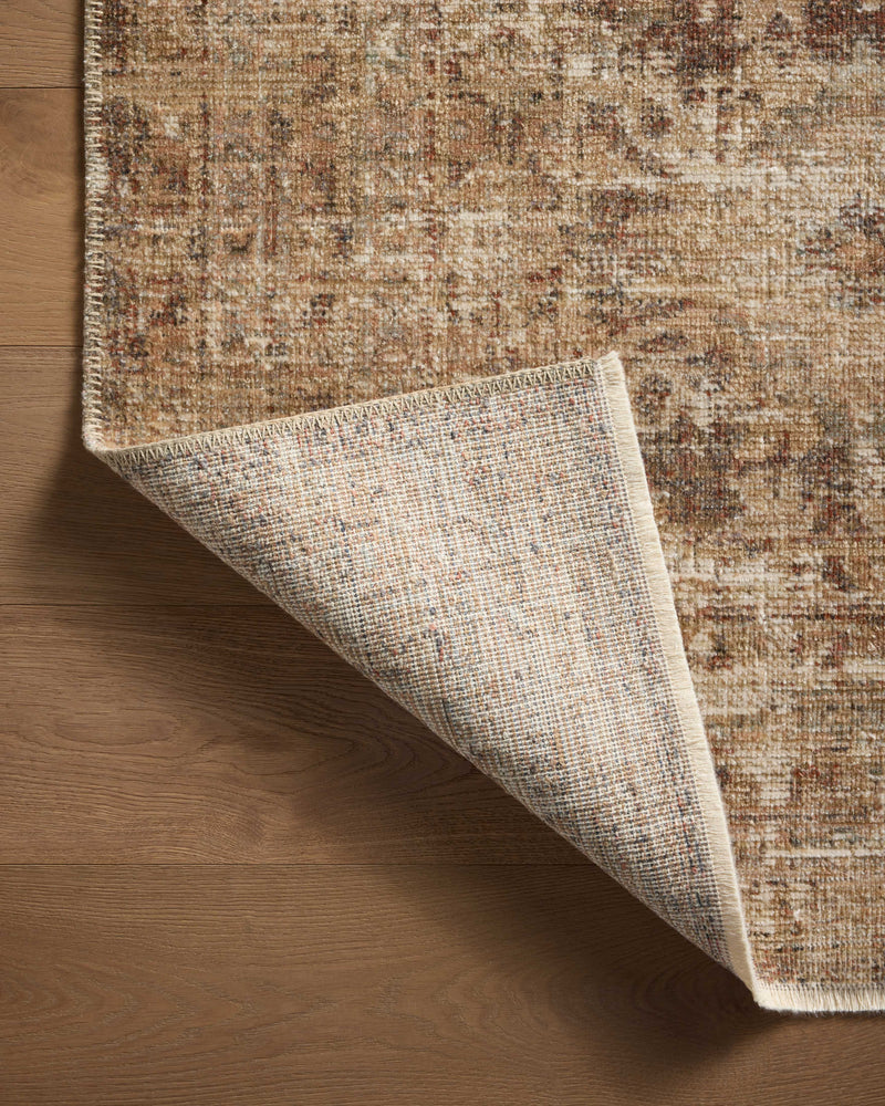 Loloi Heritage Bark / Multi 2'-0" x 3'-0" Accent Rug Beige Accent Power-Loomed Polypropylene/Polyester/Wool