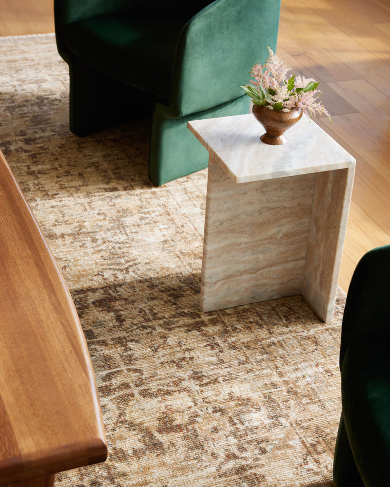 Loloi Heritage Bark / Multi 2'-0" x 3'-0" Accent Rug Beige Accent Power-Loomed Polypropylene/Polyester/Wool