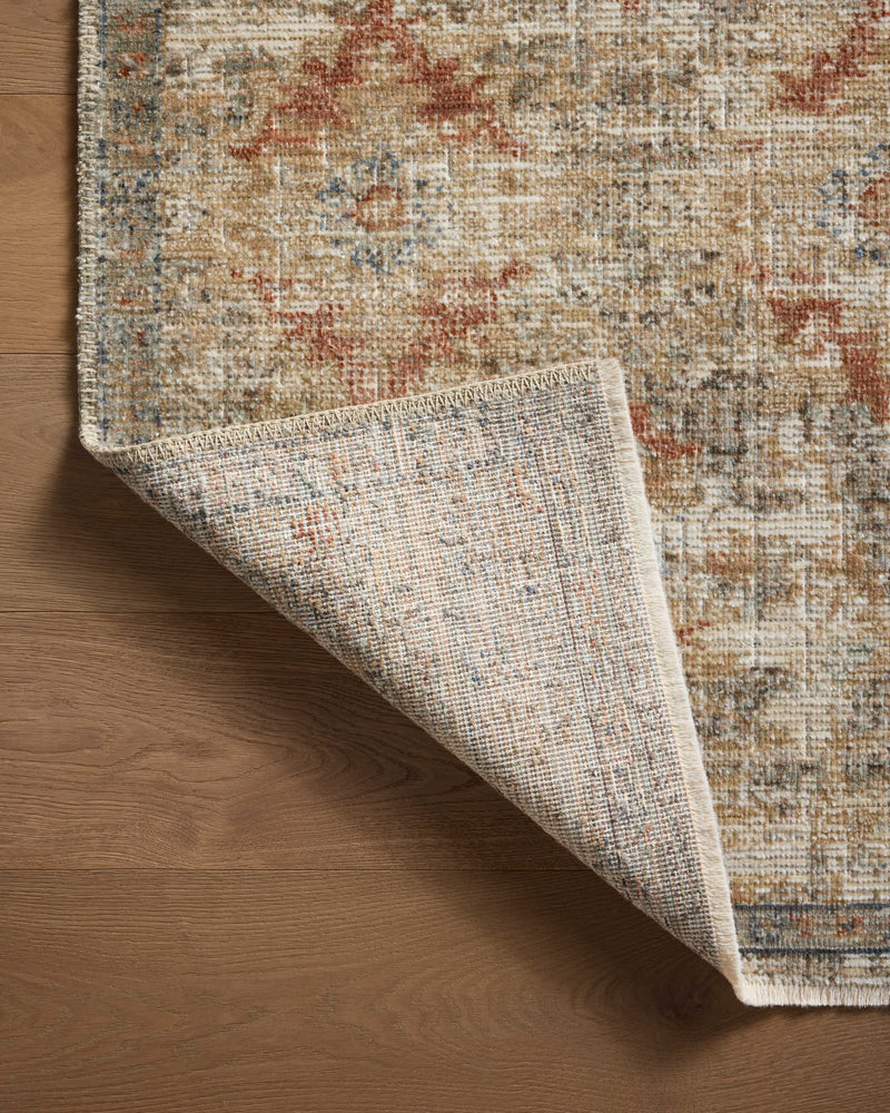 Loloi Heritage Grey / Sunset 2'-0" x 3'-0" Accent Rug Gray Accent Power-Loomed Polypropylene/Polyester/Wool