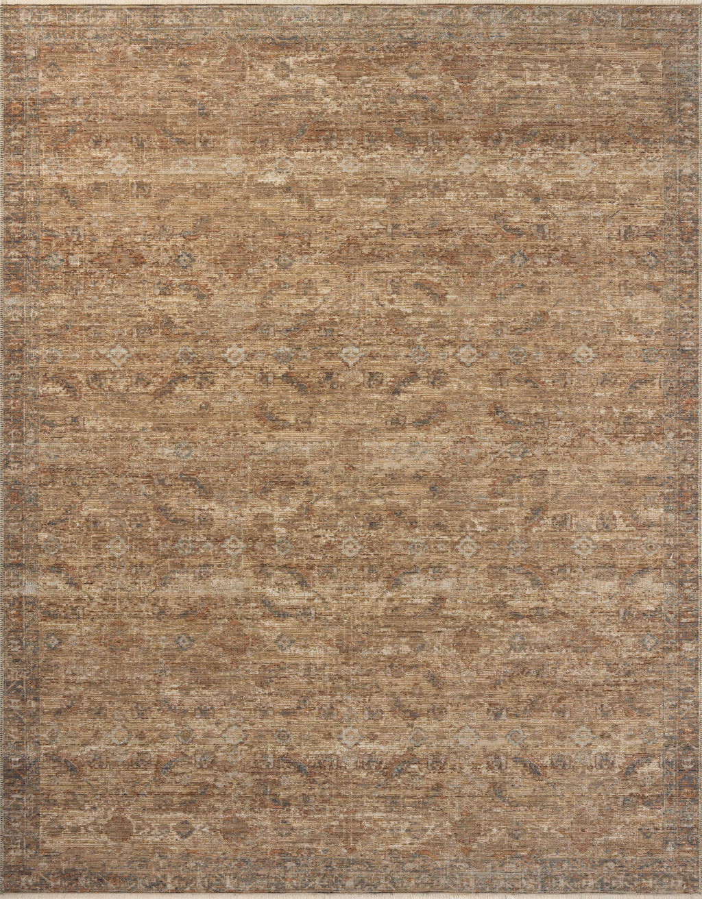 Loloi Heritage Natural / Mist 2'-0" x 3'-0" Accent Rug Beige Accent Power-Loomed Polypropylene/Polyester/Wool
